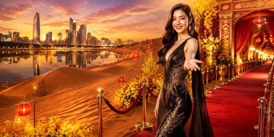 Cảnh lễ hội giải trí sôi động tại Mũi Né với các trò chơi slot và không khí tươi vui